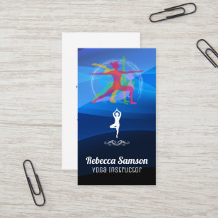 Tarjeta De Visita Logotipo de yoga   Estiramiento