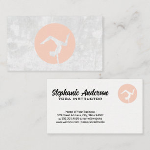 Tarjeta De Visita Logotipo de yoga   Salud y salud