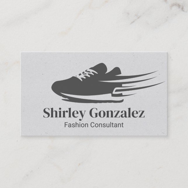 Tarjeta De Visita Logotipo de zapatos (Anverso)