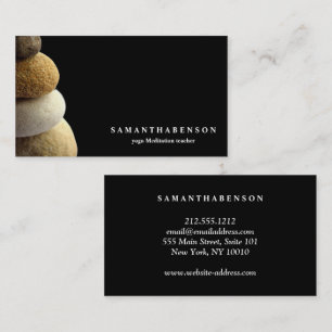 Tarjeta De Visita Logotipo de Zen Yoga de Salud Curativa en Color de