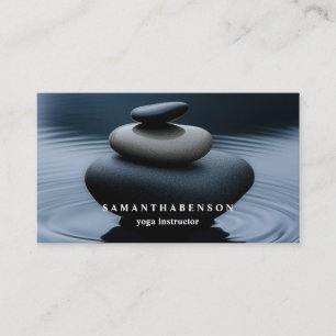 Tarjeta De Visita Logotipo de Zen Yoga de Salud Curativa en Color de