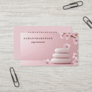 Tarjeta De Visita Logotipo de Zen Yoga de Salud y Sanación en Color