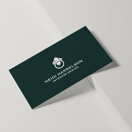 Tarjeta De Visita Logotipo del apoderador de puerta de época Realtor