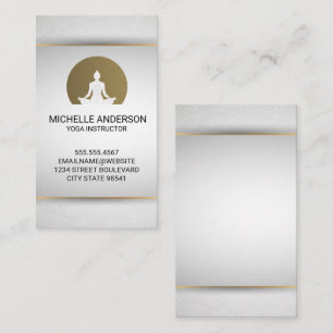 Tarjeta De Visita Logotipo del asiento del yoga