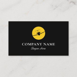Tarjeta De Visita Logotipo del avión de reacción
