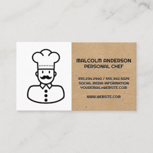 Tarjeta De Visita Logotipo del chef