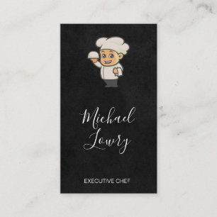 Tarjeta De Visita Logotipo del chef personalizado   Restaurante