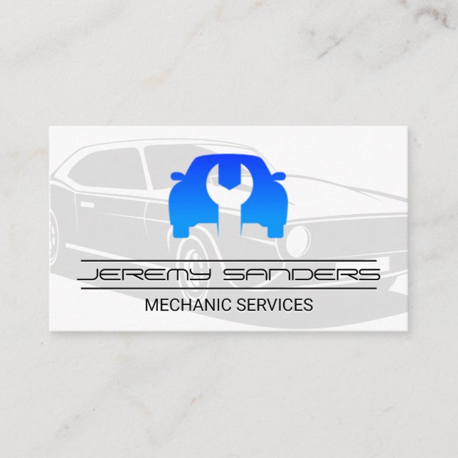 Tarjeta De Visita Logotipo del coche (Anverso)