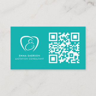 Tarjeta De Visita Logotipo del código QR profesional de la Consulta 