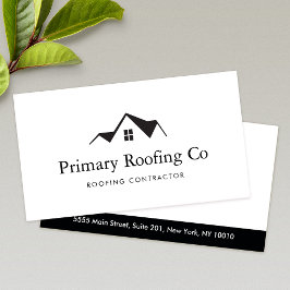 Tarjeta De Visita Logotipo del contratista del techo