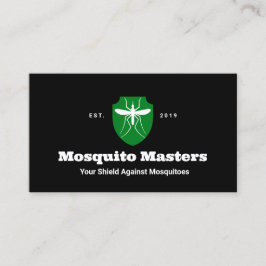 Tarjeta De Visita Logotipo del Escudo de control de plagas de mosqui