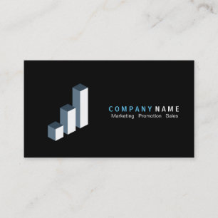 Tarjeta De Visita Logotipo del gráfico de barras