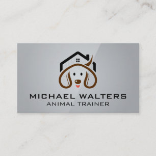 Tarjeta De Visita Logotipo del hogar de Curitos   Dog Groomer