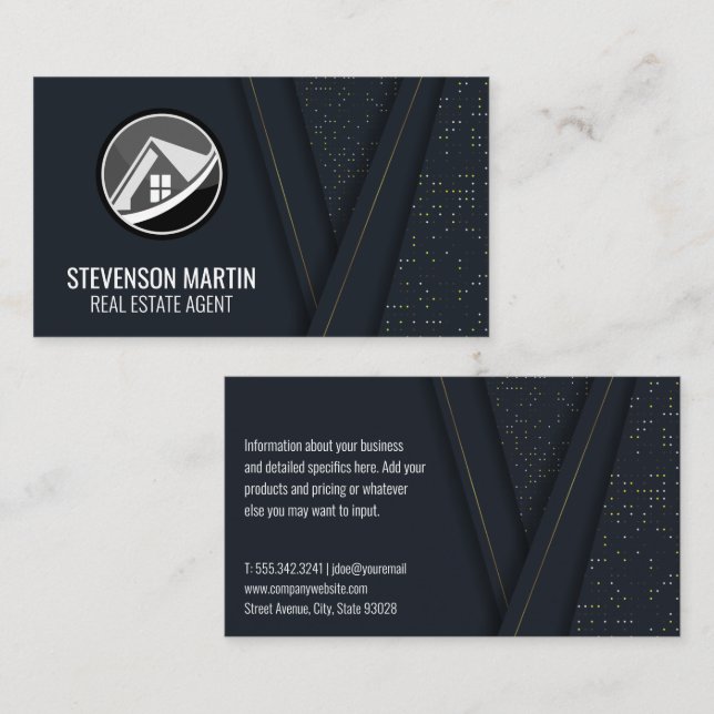 Tarjeta De Visita Logotipo del inmobiliario (Anverso / Reverso)