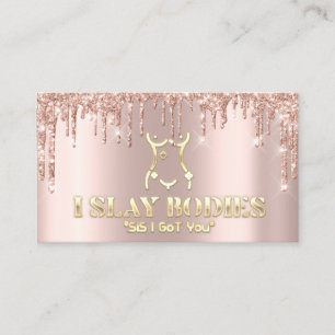 Tarjeta De Visita Logotipo del logotipo de belleza Purpurina Gold