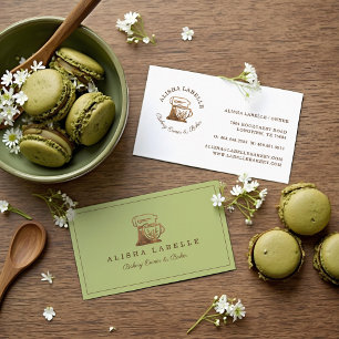 Tarjeta De Visita Logotipo del mezclador de soportes de panadería es