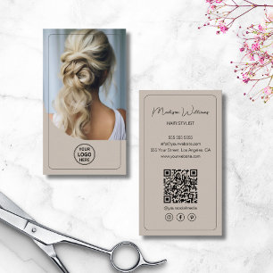 Tarjeta De Visita Logotipo del Personalizado de estilo peinado Foto 