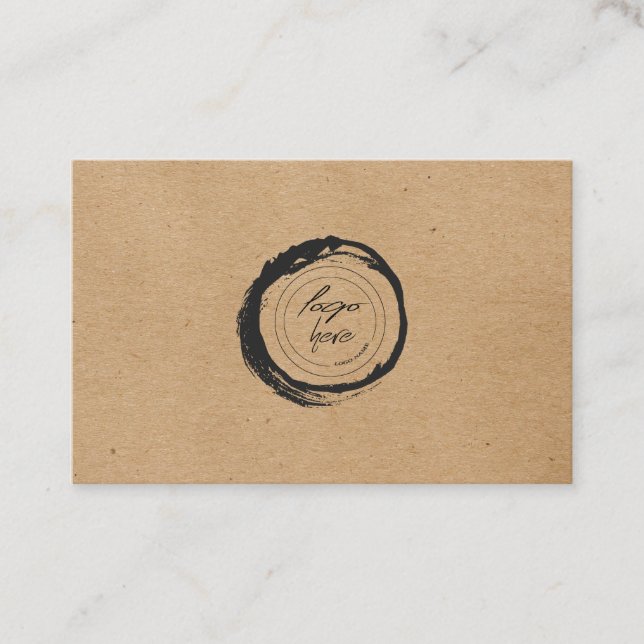 Tarjeta De Visita Logotipo del Personalizado de papel Kraft - Gracia (Anverso)