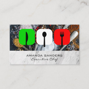 Tarjeta De Visita Logotipo del restaurante   Artes culinarias   Espe