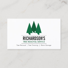 Tarjeta De Visita Logotipo del servicio de árbol negrita