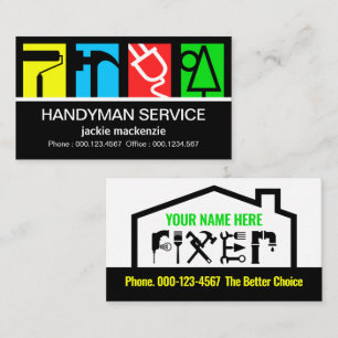 Tarjeta De Visita Logotipo del Servicio de Constructores Impresionan