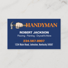 Tarjeta De Visita Logotipo del servicio de reparación de mano de obr