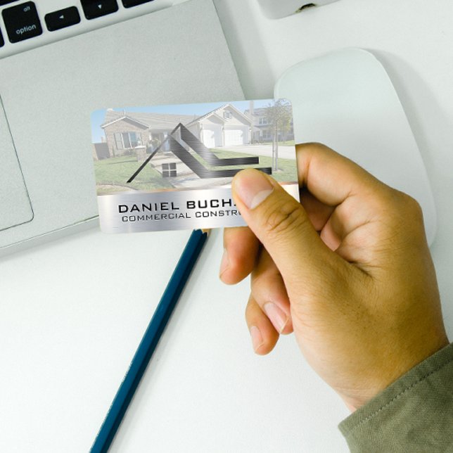 Tarjeta De Visita Logotipo del techo del hogar | Bienes inmuebles (Subido por el creador)