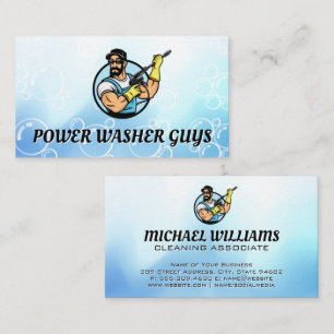 Tarjeta De Visita Logotipo del tipo de lavado de energía   Soap Bubb