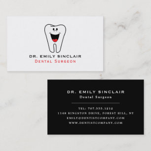 Tarjeta De Visita Logotipo dental personalizado, odontología, dentis