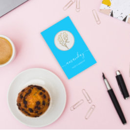 Tarjeta De Visita Logotipo dorado Peluquería de maquillaje Artista A