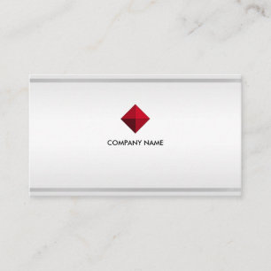 Tarjeta De Visita Logotipo editable elegante en tonos plateados y ra