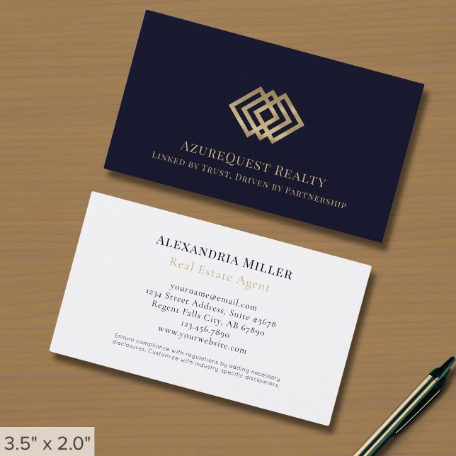 Tarjeta De Visita Logotipo elegante de lujo (Subido por el creador)