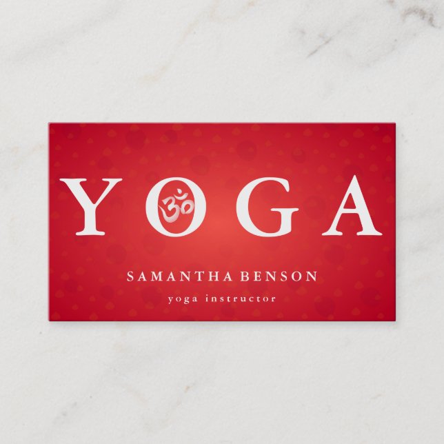 Tarjeta De Visita Logotipo elegante Meditación del Yoga (Anverso)