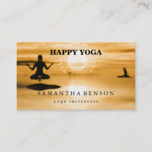 Tarjeta De Visita Logotipo elegante Yoga