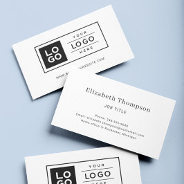 Tarjeta De Visita Logotipo empresarial moderno personalizado para el