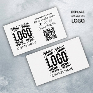 Tarjeta De Visita Logotipo Empresarial Personalizado Empresa Corpora