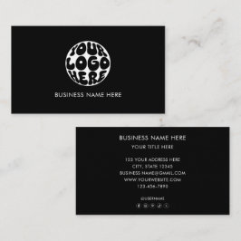 Tarjeta De Visita Logotipo Empresarial Personalizado Marketing Corpo