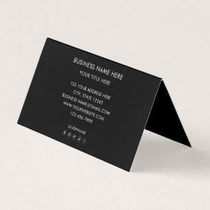 Tarjeta De Visita Logotipo Empresarial Personalizado Marketing Corpo