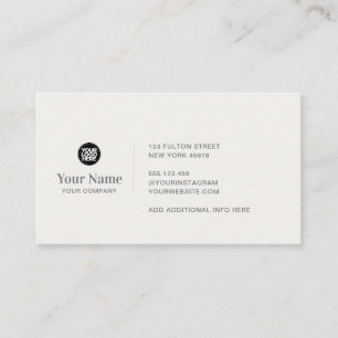 Tarjeta De Visita logotipo empresarial personalizado minimalista mod