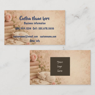Tarjeta De Visita Logotipo empresarial personalizado o código QR