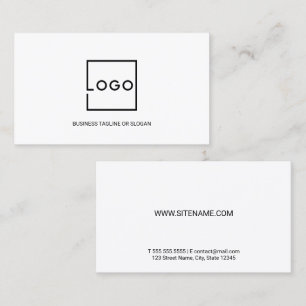 Tarjeta De Visita Logotipo Empresarial Personalizado Profesional