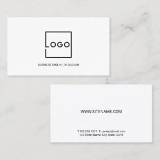 Tarjeta De Visita Logotipo Empresarial Personalizado Profesional
