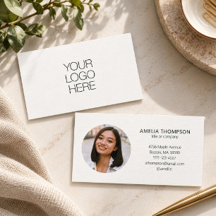 Tarjeta De Visita Logotipo Empresarial Profesional Personalizado Fot