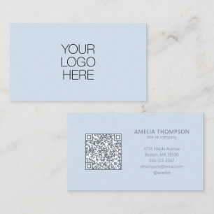 Tarjeta De Visita Logotipo Empresarial Profesional Personalizado QR 