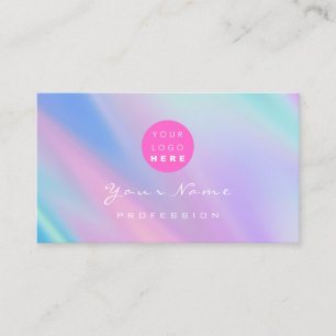 Tarjeta De Visita Logotipo Eyelash Makeup Hair Nails Holograph Moder