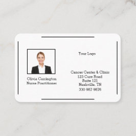 Tarjeta De Visita Logotipo fotográfico personalizado Profesional Coc