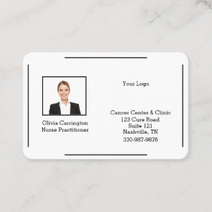 Tarjeta De Visita Logotipo fotográfico personalizado Profesional Coc