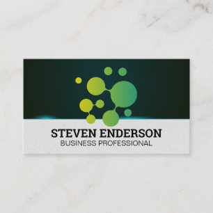 Tarjeta De Visita Logotipo geométrico orgánico Tecnología