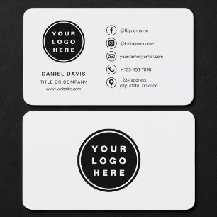 Tarjeta De Visita Logotipo Gris