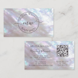 Tarjeta De Visita Logotipo holográfico iridiscente FAUX